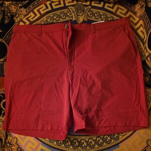 Club Room Men's Red Flat Front Shorts